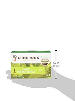 Cameron's Coffee Single Serve Pods, Organic French Roast, 12 Count (Pack of 6)