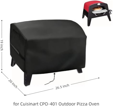 26 in Pizza Oven Cover for Cuisinart CPO-401 & CGG-403 3-in-1 Outdoor Oven