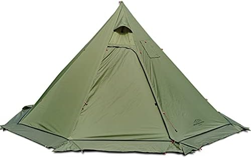 4 Persons 5lb Lightweight Tipi Hot Tents with Stove Jack, 7'3" Standing Room, Teepee Tent for Hunting Family Team Backpacking Camping Hiking