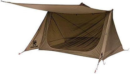 OneTigris Backwoods Bungalow Bushcraft Shelter 2.0, Ultralight Backpacking Tent with with Porch for Camping Hiking Backpacking Motorcycle Kayak Bushcrafters