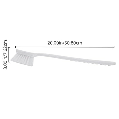 SPARTA 40501EC25 Plastic Large Scrub Brush, Kitchen Brush, Utility Brush With Long Handle For Cleaning, 20 Inches, Tan, (Pack of 6)
