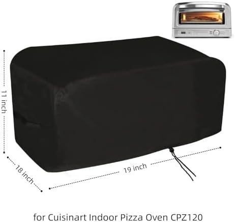19 in Pizza Oven Cover for Cuisinart Indoor 12" Electric Pizza Oven CPZ-120