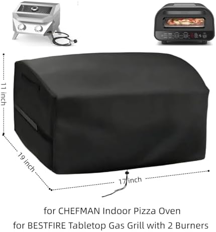 Pizza Oven Cover for BESTFIRE Gas Grill 2 Burner,for CHEFMAN Pizza Oven
