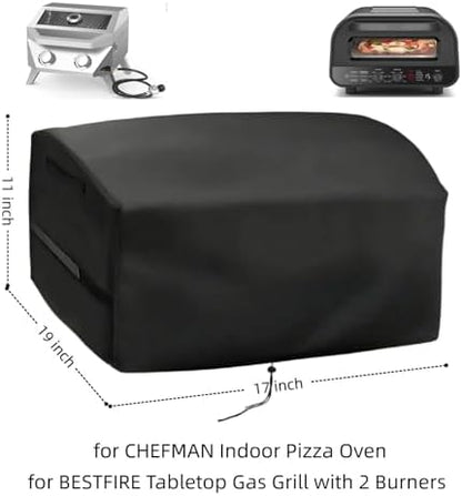 Pizza Oven Cover for BESTFIRE Gas Grill 2 Burner,for CHEFMAN Pizza Oven
