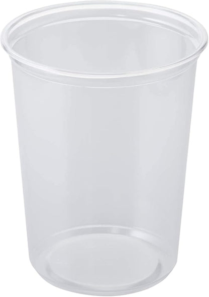 Karat [32oz - 240 ct] Clear PP Injection Molded Round Deli Containers with Lids (FP-IMDC32-PP)