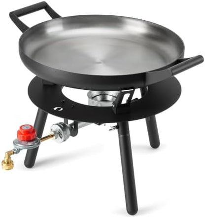 ONLYFIRE GRILLS Portable Propane Gas Stove with 17" Frying Pan, GS363