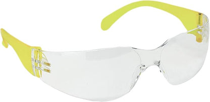 BISON LIFE Safety Glasses - Scratch Resistant Wrap Around Eyewear, Polycarbonate ANSI Z87.1 Impact Resistant Lens