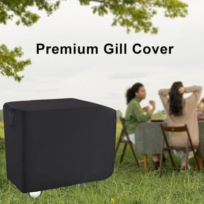 Charcoal Grill Cover for 24 in Royal Gourmet CD1824M Grill with Side Table