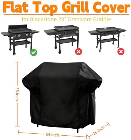 54 Inch Grill Cover for Black Stone 28" Omnivore Griddle 1883 Original