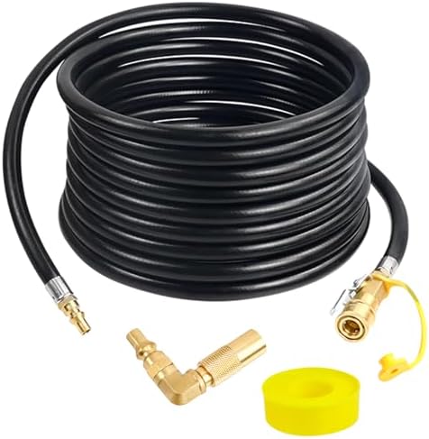 Upgraded 24FT RV Quick Connect Propane Hose for RV to Grill