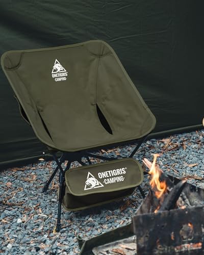 ONETIGRIS Tigerblade Camping Chair, Lightweight Folding Backpacking Hiking Chair, Compact Portable 330 lbs Capacity