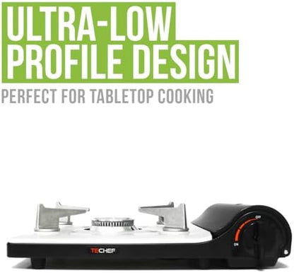 TECHEF - AGNI Portable Butane Gas Stove Burner, Made in Korea (Stove + 4 Butane)