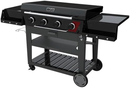 Charbroil 36" Performance Series Deluxe Propane Gas Griddle with Cart 4 Burner Flat Top Grill, Black - 463285924
