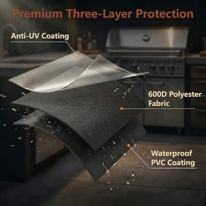 24 Inch Table Top Grill Cover for Cuisinart CGG-306, Pit Boss 75275