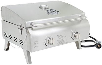 Pit Boss Grills 75275 Stainless Steel Two-Burner Portable Grill