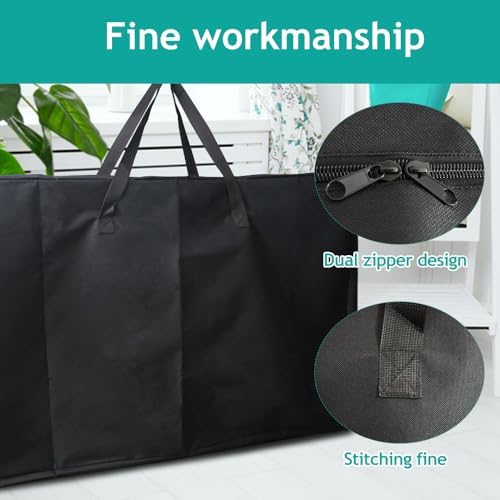 2 Pack Heavy Duty Folding Chair Storage Bag, 600D Chair Storage Case for Beach Camping Chair Zero Gravity Chair Folding Recliners, Extra Large Travel Bag with Zippers, 41.5" Lx 11" Wx 28.5" H