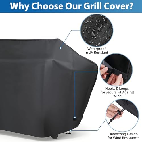66 Inch Gas Grill Cover for Monument Denali D605 6-Burner Grill, Waterproof