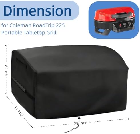 29 Inch Mini Grill Cover for Coleman Roadtrip 225 Portable Tabletop Grill