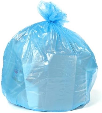 Plasticplace 30-40 Gallon Recycling Trash Bags │ 1.2 Mil│ Blue Garbage Bag Liners │ 33” x 46” (100 Count)