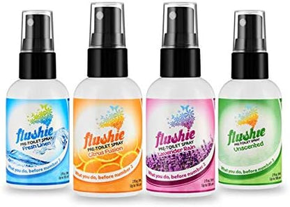 Flushie Pre-Toilet Spray 16 oz Citrus Fusion Scent Bathroom Spray 16-Ounce Pump Spray Bottle Refill