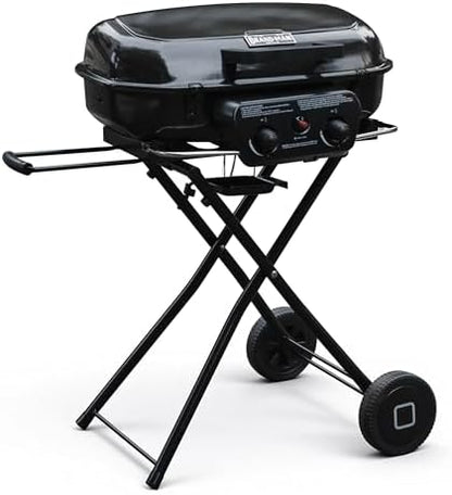 Brand-Man Portable Grill, Propane Gas Camping Grill & Cast Iron Griddle