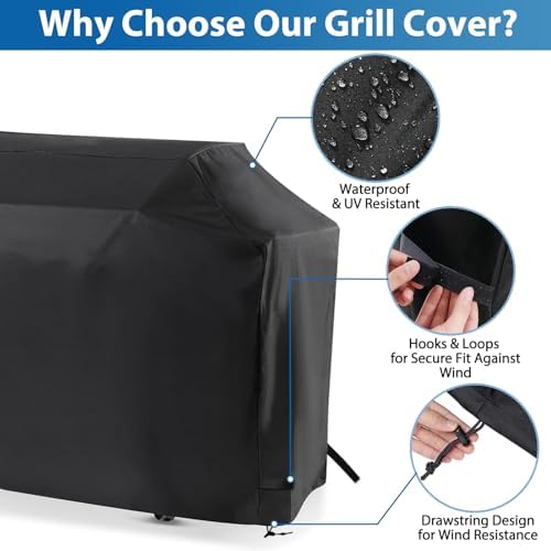 62 Inch Gas Grill Cover for Monument Denali 405&425 Grill, Waterproof 600D