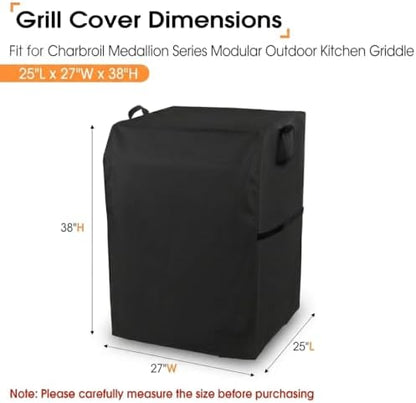 25" Grill Cover for Charbroil Medallion Outdoor Kitchen Griddle