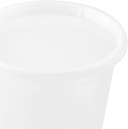 Karat [16oz - 240 ct] Clear PP Injection Molded Round Deli Containers with Lids (FP-IMDC16-PP)