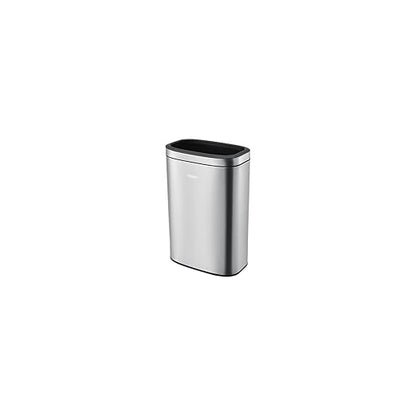Global Industrial 10-1/2 Gallon Stainless Steel Slim Open Top Receptacle