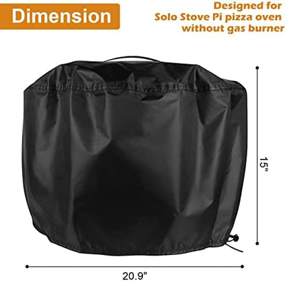 21 Inch Pizza Oven Cover for Solo Stove Pi Pizza Oven Without Gas Burner