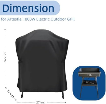 Mini Tabletop Gas Grill Cover for Artestia Electric Smokeless BBQ Griddle
