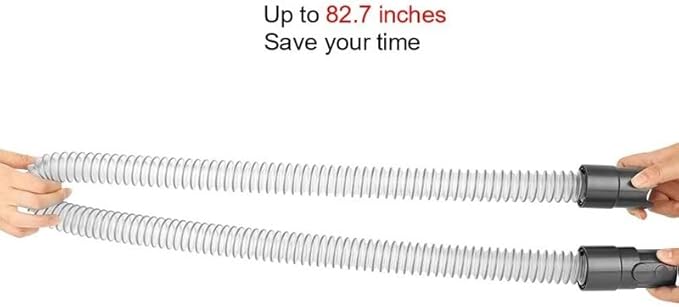 Flexible Extension Hose 20"–59" Compatible with Dyson V6/V7/V8/V10/V11/V12, Quick-Release Stretch Hose for Hard-to-Reach Areas, Bendable Vacuum Attachment