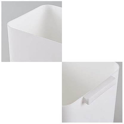 Zopnny 3-Pack 4.5 Gallon Plastic Small Trash Can Wastebasket, Slim Waste Basket for Bathroom, Bedroom, Home Office, Living Room, Kitchen (White)