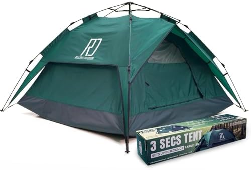 Reactive Outdoor Tent - 3 Second Tent - 3 Sec Instant Pop Up Tent - Easy and Quick Setup Camping Tent - 1 Person Setup Waterproof Double Layer Outdoor Camping Tent
