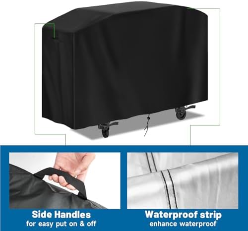 72 Inch Flat Top Grill Cover for Weber Slate, Members Mark 4 Burner Grill