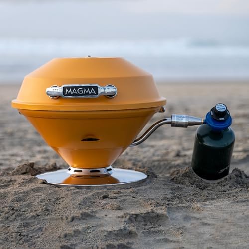 Magma C10-105-MUS Mustard Beach Fire Gas Grill | Portable Stainless Steel