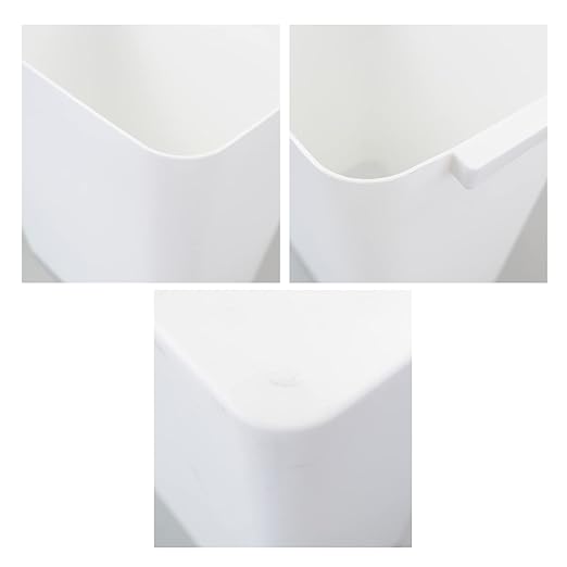 3-Pack 4.5 Gallon Trash Can Wastebasket, Garbage Container Bin, White