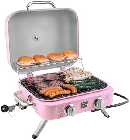 Kenmore 2-Burner Portable Tabletop Retro Gas Grill