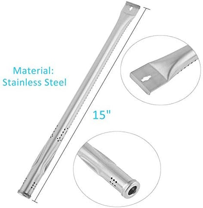 Replacement Parts Kit for Nexgrill 720-0925, 720-0882A, 720-0896, 5-Pack Heat Plates Flame Tamers Burner Tubes and Ignitors Replacement for Nexgrill Gas Grills 720-0896C,720-0925