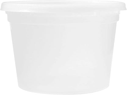 Karat [16oz - 240 ct] Clear PP Injection Molded Round Deli Containers with Lids (FP-IMDC16-PP)