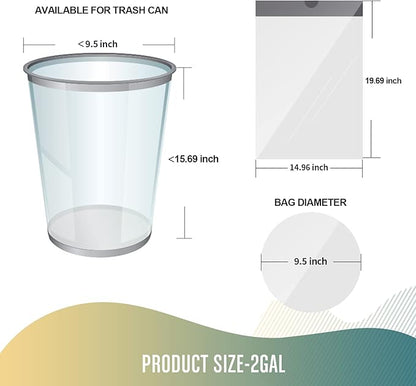FORID Small Drawstring Trash Bags - 2.6 Gallon White Garbage Bags 240 Count, Durable & Thick Bags, Multipurpose Use