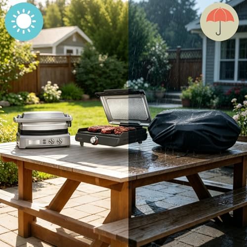 Mini Gas Grill Cover for Hamilton Beach Electric Indoor Searing Griddle