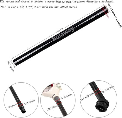 3 Pcs 1.25inch 32mm Vacuum Extension Wand 1 1/4" Plastic Wand Pipe for Vacuum Cleaner Replacement Tubes Extend to 14.6 inch Long