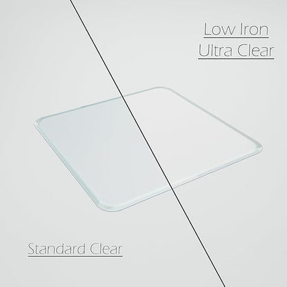 Glass Chair Mat with Exclusive Beveled Edge by Clearly Innovative 1/4” Thick Ultra-Clear Glass, Protect Your Home or Office Floor, Hardwood or Carpet (STARPHIRE, 45" by 53")