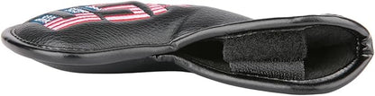 Golf Builder Black Leather USA Golf Club Iron Wedge Head Covers Fit All Brands