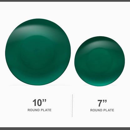 PLASTICPRO 64 Piece Combo Plates Christmass Set includes 32-7'' inch Plates &