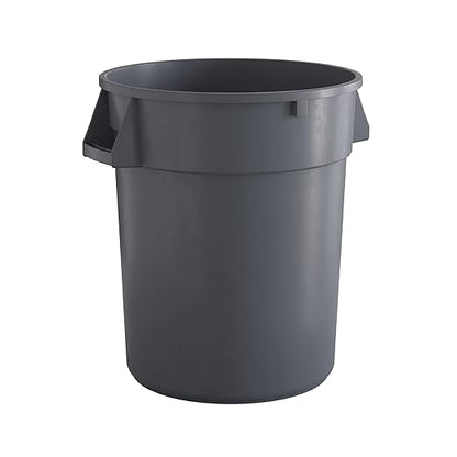 32 Gallon Gray Round Commercial Trash Can