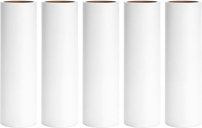 6.3 inch Lint Roller Refills for 6.3'' Large Lint Rollers for Pet Hair Extra Sticky Lint Remover Roller Replacement 60 Sheets per Refill Pack of 5 Rolls 300 Sheets Total