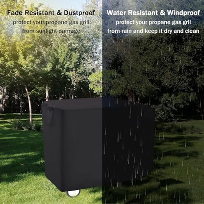 Charcoal Grill Cover for 24 in Royal Gourmet CD1824M Grill with Side Table
