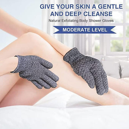Yiclick 12Pcs Heavy Exfoliating Gloves, Body Scrub Glove For Shower Bath, Body Scrub Exfoliator, Exfoliating Body Scrubber for Bath Shower Exfoliation, Exfoliate Sponge Loofah Washcloth Mitt Men Women